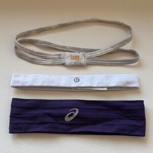 lululemon athletica Gray and White Headbands